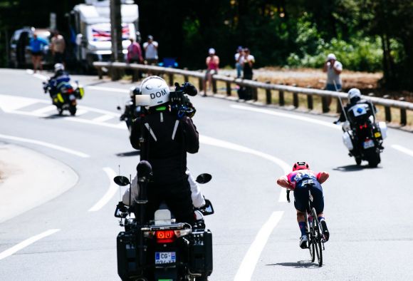 Simon Clarke in the breakaway (ph. Gruber)