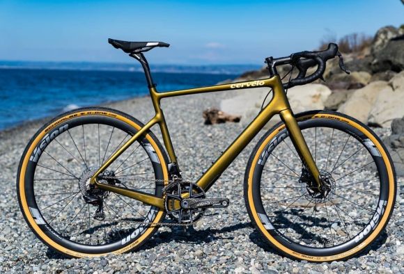 Cervélo gravel frame with K-Force WE disc groupset