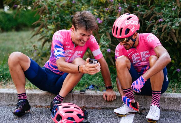 Alberto Bettiol during Tour de France rest day (Ph. Gruber)